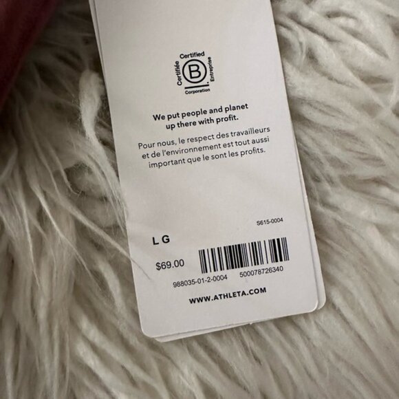 Athleta Conscious cut out crop A-C sports bra crop top‎ tank Large NWT - Picture 3 of 8